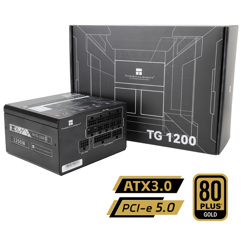 კვების ბლოკი ThermalRight TR-TG-1200W, 1200W, 80PLUS GOLD, Power Supply, Black