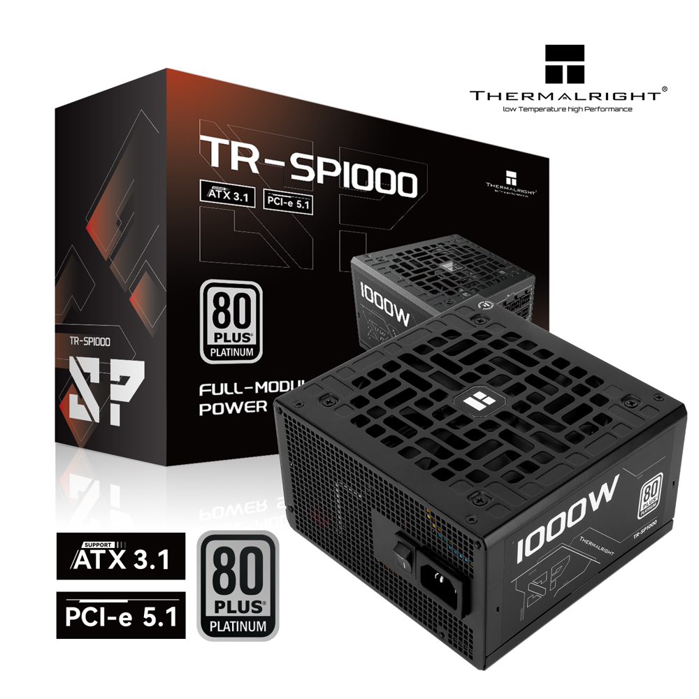 კვების ბლოკი ThermalRight TR-SP1000, 1000W, 80PLUS Platinum, Power Supply, Black