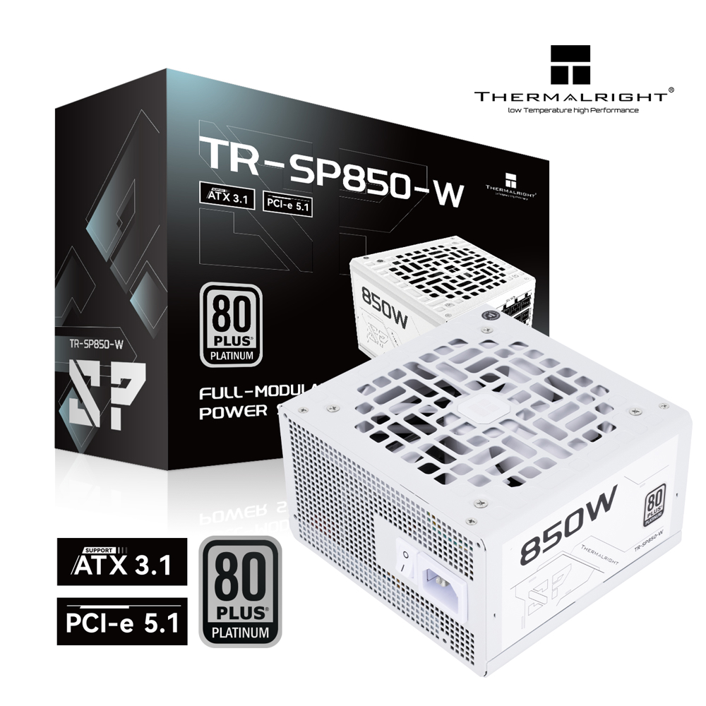 Power Supply ThermalRight TR-SP850W, 850W, 80PLUS Platinum, White