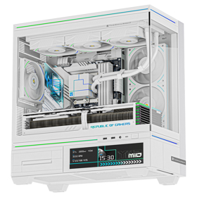 ქეისი ThermalRight TL-M10 Vision, Computer Case, ITX, Micro ATX, 2xUSB 3.0, USB Type-C, Audio, Mic, White