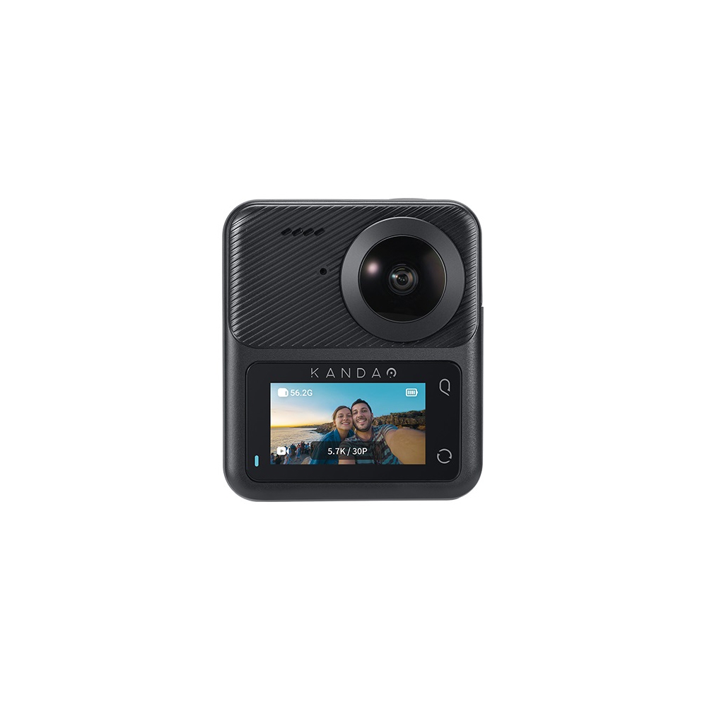 ექშენ კამერა KanDao Q23G-02 QooCam 3, 62MP, 360 Action Camera Travel Combo, Black