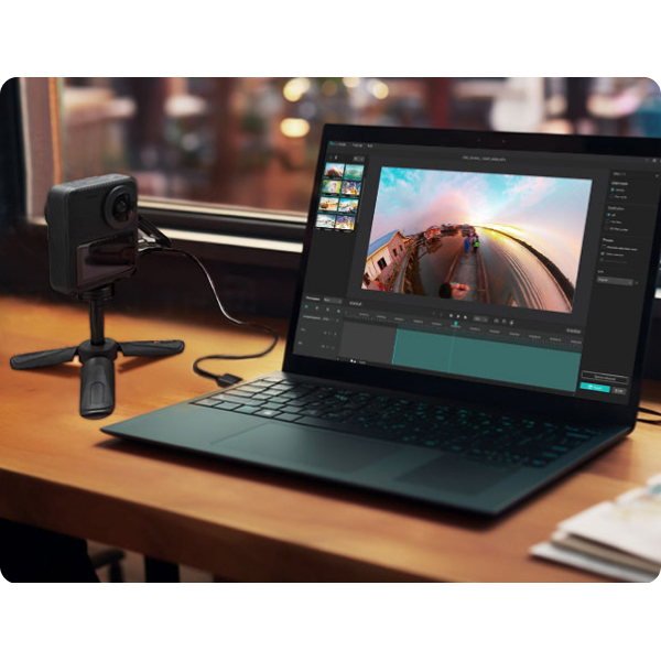 360 Action Camera Travel Combo KanDao Q23G-02 QooCam 3, 62MP, Black