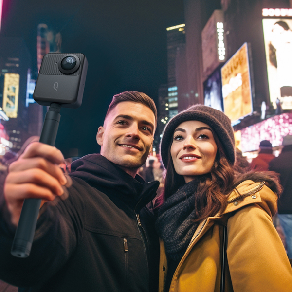 360 Action Camera Travel Combo KanDao Q23G-02 QooCam 3, 62MP, Black