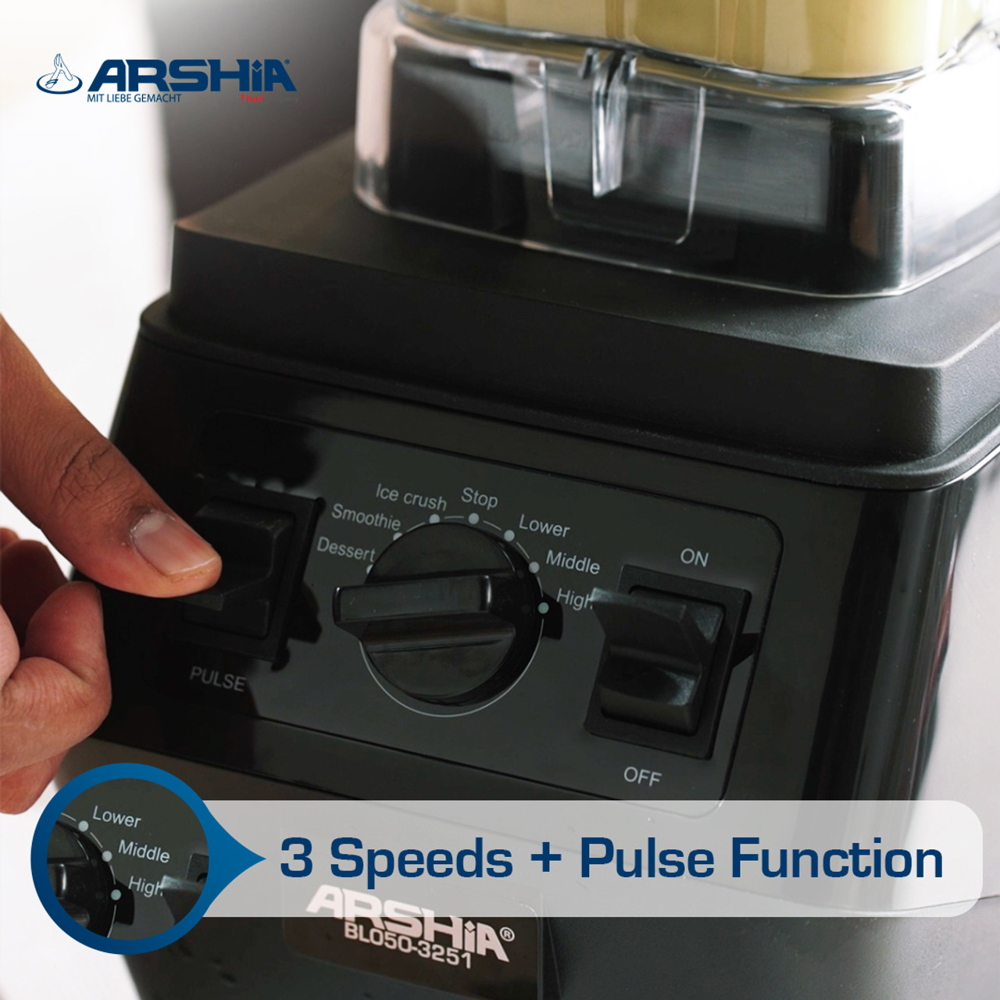 ბლენდერი Arshia BL050-3251 PRO, 2200W, 2L, Blender, Black