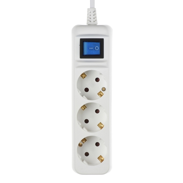 დენის გამანაწილებელი 2E 2E-U03ESM1.5, 3 Socket, 1.5m, White
