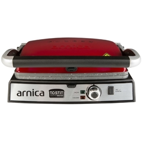 გრილი Arnica GH26243, 2000W, Electric Grill, Red