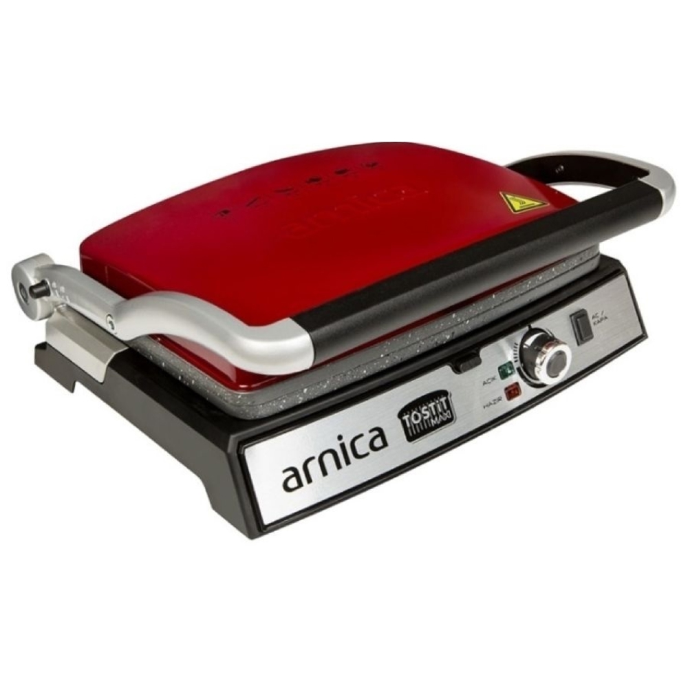 გრილი Arnica GH26243, 2000W, Electric Grill, Red