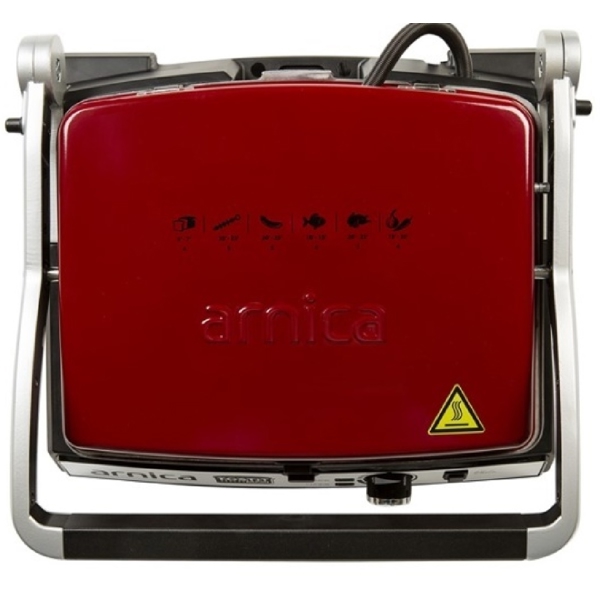 გრილი Arnica GH26243, 2000W, Electric Grill, Red