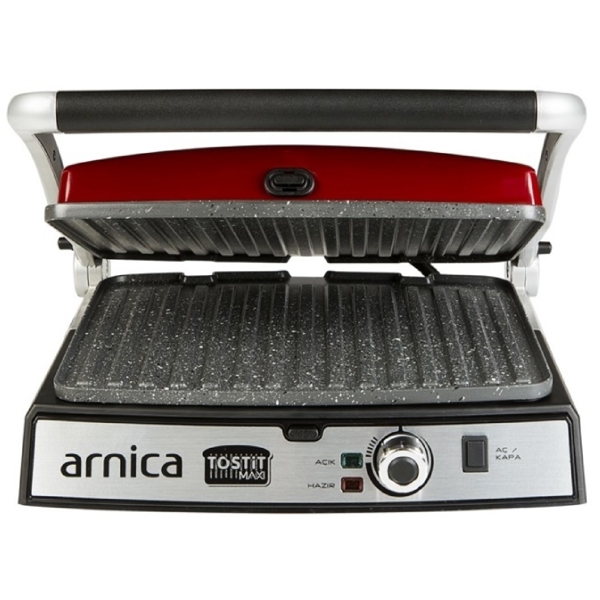 გრილი Arnica GH26243, 2000W, Electric Grill, Red