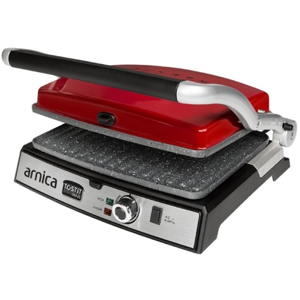 გრილი Arnica GH26243, 2000W, Electric Grill, Red