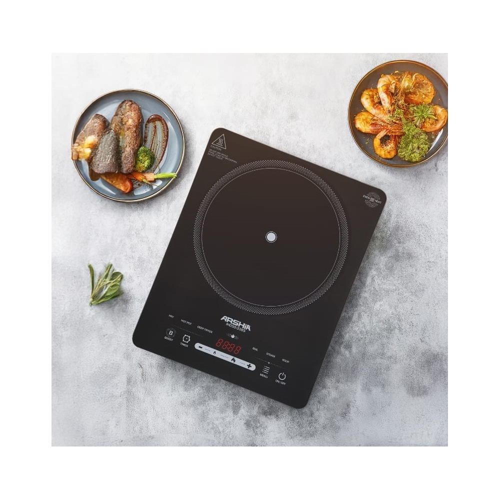 ინდუქციური ქურა Arshia H050-3385, Induction Hob, Black