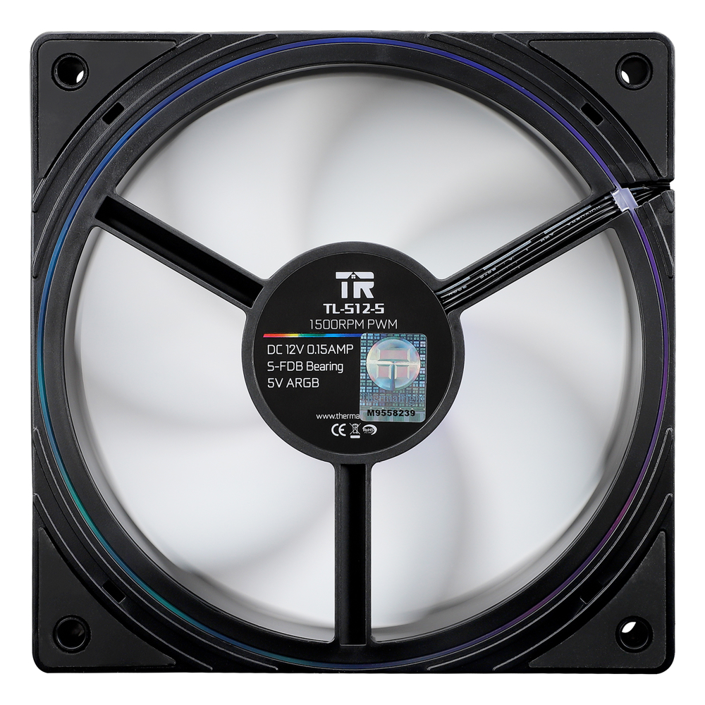Case Fan ThermalRight TL-S12-S ARGB, 120mm, 1500RPM, Black