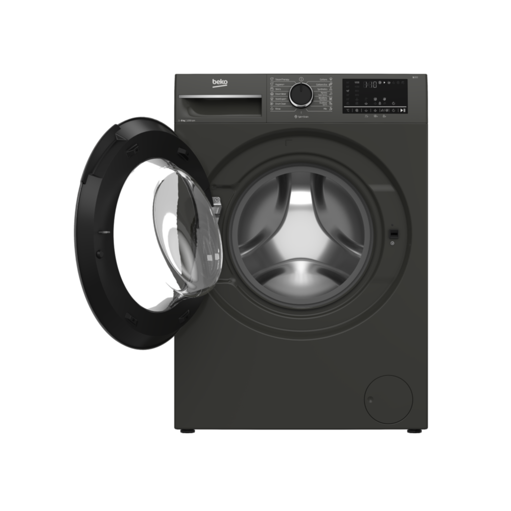 Washing Machine Beko B3WFT4842MG, 9Kg, A+++, 1200Rpm, Black