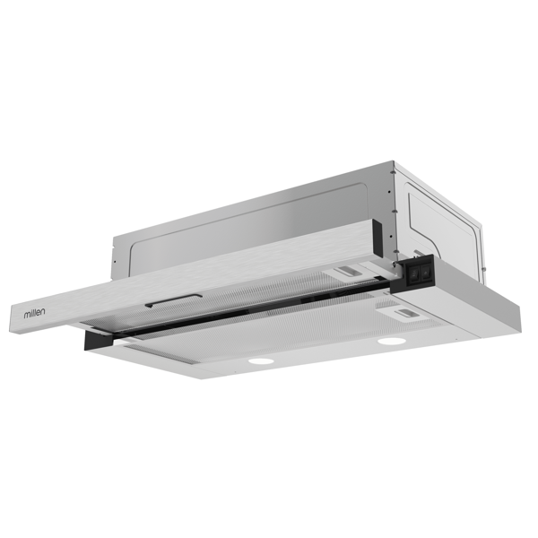 ჩასაშენებელი გამწოვი Millen MHT450X, 450m³/h, Built-in Hood, Silver