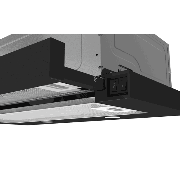 ჩასაშენებელი გამწოვი Millen MHT450B, 450m³/h, Built-in Hood, Black