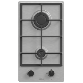 ჩასაშენებელი გაზის ქურის ზედაპირი Millen MH2GX, Built-in Gas Cooktop, Stainless Steel