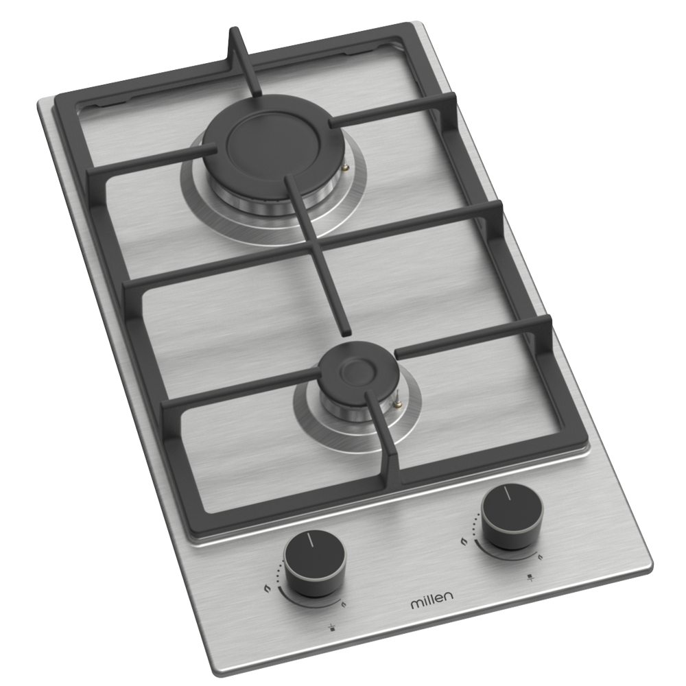 Built-in Gas Cooktop Millen MH2GX, Stainless Steel