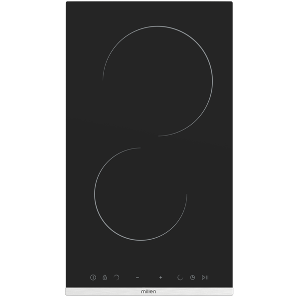 ჩასაშენებელი ელექტრო ქურის ზედაპირი Millen MH2CB, Built-in Electric Cooktop, Black
