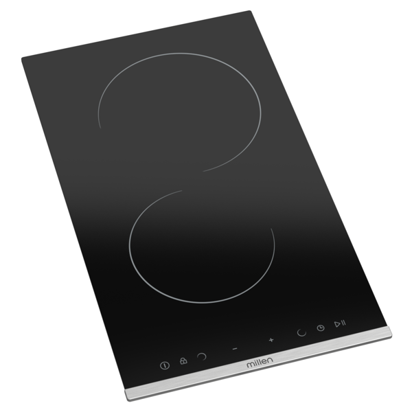 ჩასაშენებელი ელექტრო ქურის ზედაპირი Millen MH2CB, Built-in Electric Cooktop, Black