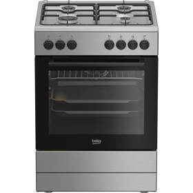 გაზქურა Beko FBE62120XDN, 4 Gas, Gas Cooker, Grey