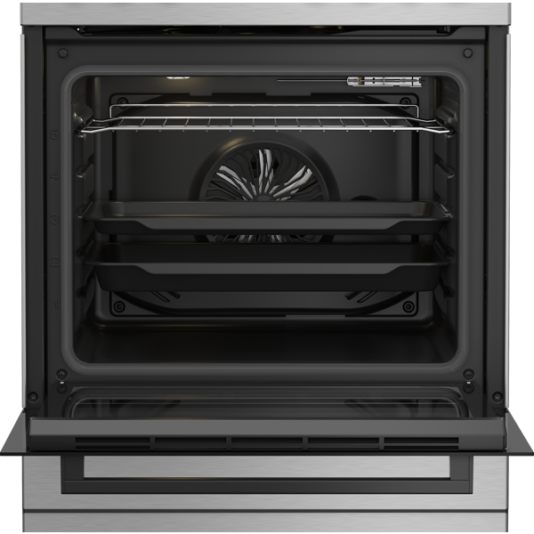 გაზქურა Beko FBE62120XDN, 4 Gas, Gas Cooker, Grey