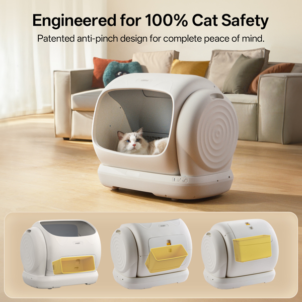 Smart Cat Litter Box UBTech UCAT C40, White