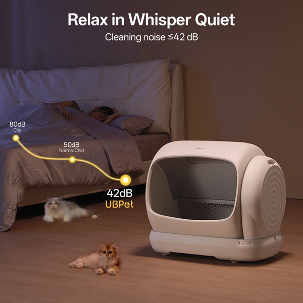 Smart Cat Litter Box UBTech UCAT C40, White