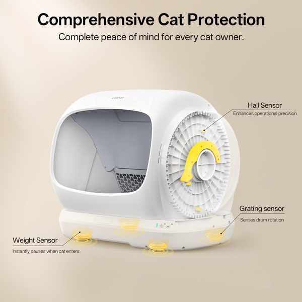 Smart Cat Litter Box UBTech UCAT C40, White