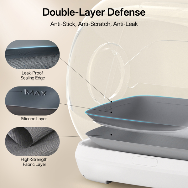 Smart Cat Litter Box UBTech UCAT C40, White