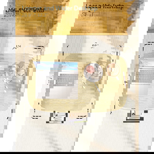 მაგიდა Kingsmith ETD2, Height Adjustable Table, Oak