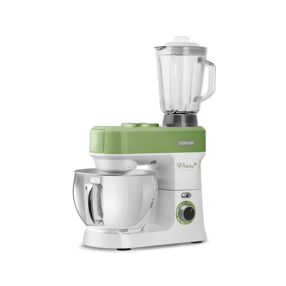სამზარეულოს კომბაინი Sencor STM 3780GG, 1200W, 5L, Food Processor, White/Green
