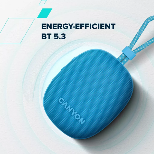 დინამიკი Canyon CNE-CBTSP12BL OnMove 12, 5W, Bluetooth, Speaker, Blue