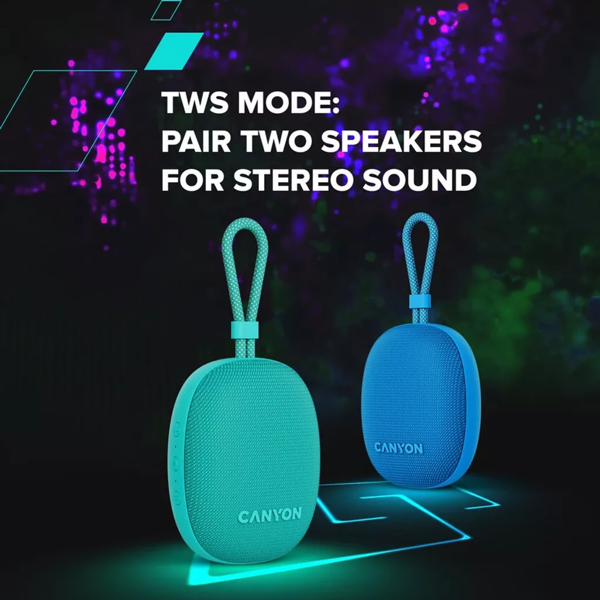 დინამიკი Canyon CNE-CBTSP12BL OnMove 12, 5W, Bluetooth, Speaker, Blue