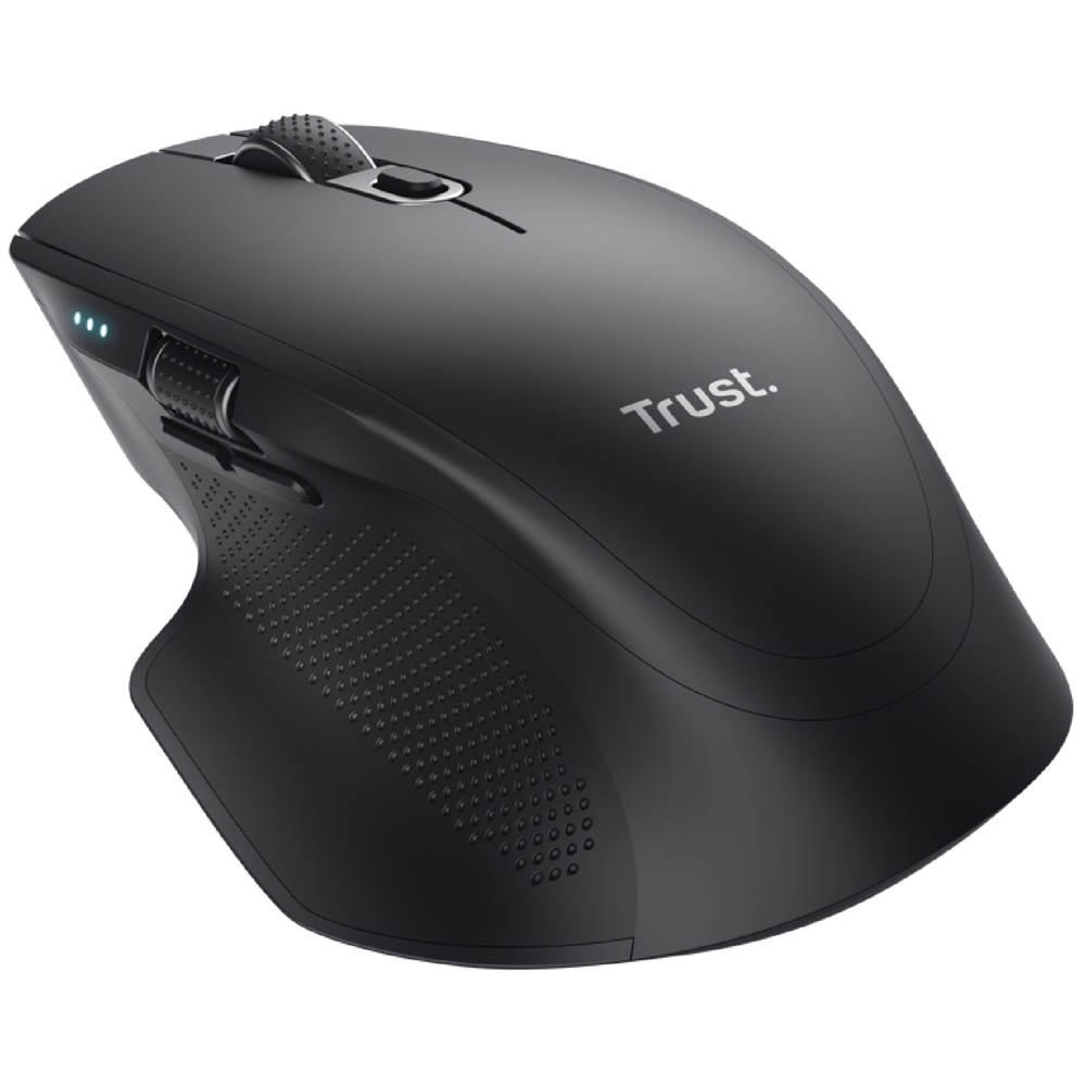 მაუსი Trust 24820 OZAA+, Wireless, USB-C, Bluetooth, Gaming Mouse, Black