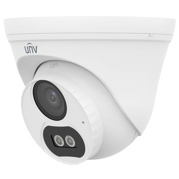 ვიდეო სათვალთვალო კამერა Uniview IPC3614LB-AF28K-DL2, 4MP, HD Smart Dual Light Fixed Turret Network Camera, White
