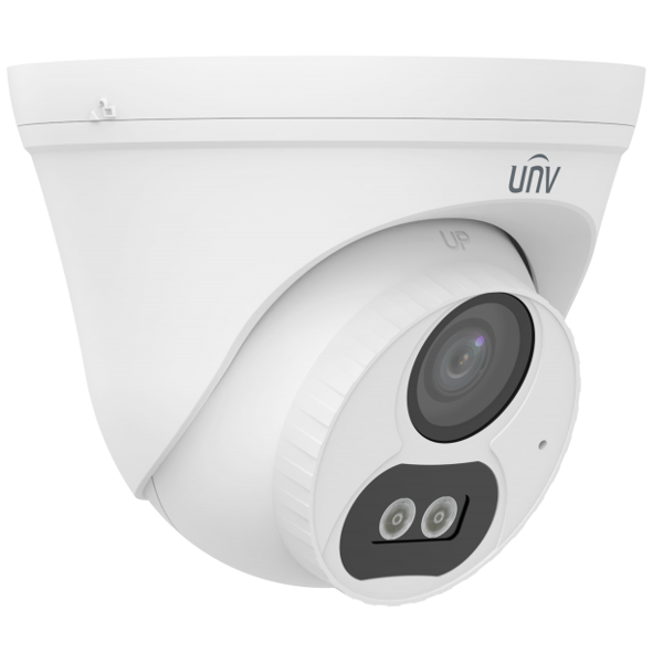 ვიდეო სათვალთვალო კამერა Uniview IPC3614LB-AF28K-DL2, 4MP, HD Smart Dual Light Fixed Turret Network Camera, White