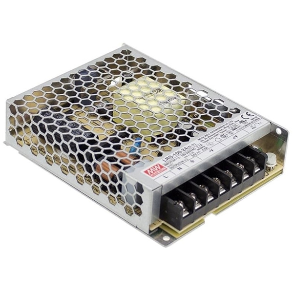 Single Output Switching Power Supply Mean Well LRS-200-24, 12V/100W, Silver