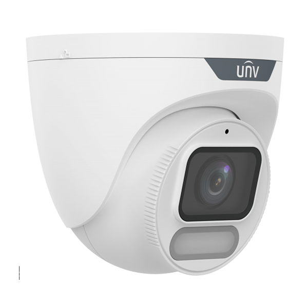 ვიდეო სათვალთვალო კამერა Uniview IPC3628LE-ADF28K-WP, 8MP, ColorHunter With Wise-ISP Fixed Eyeball Network Camera, White