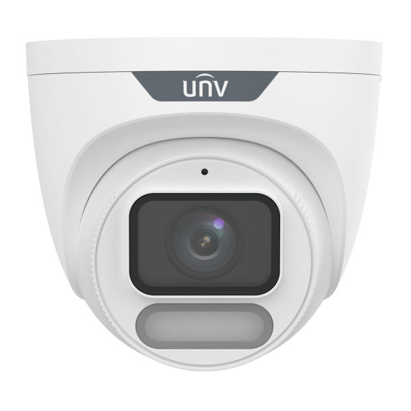 ვიდეო სათვალთვალო კამერა Uniview IPC3628LE-ADF28K-WP, 8MP, ColorHunter With Wise-ISP Fixed Eyeball Network Camera, White