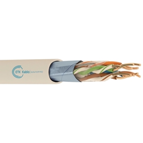 Lan Cable Etk kablo Cat 5e F/UTP 4x2x25 AWG PVC-305M, 305m, Grey