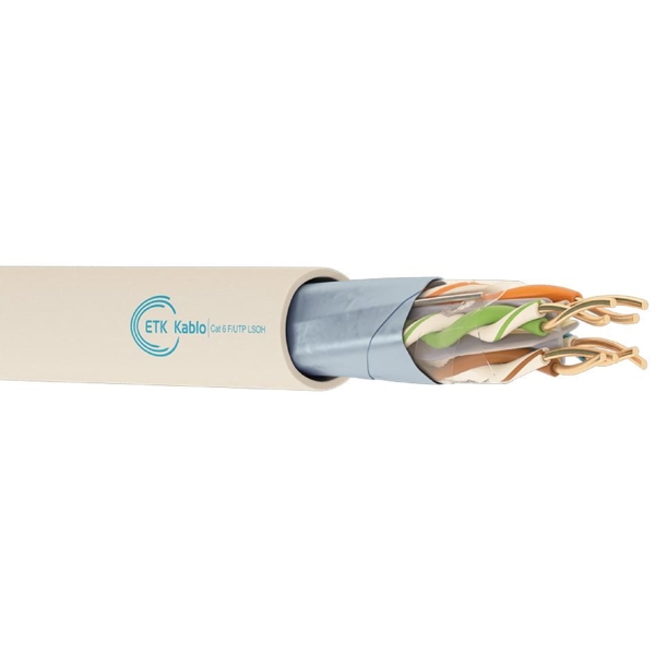 Lan Cable Etk kablo Cat 6 F/UTP 4x2x23 AWG LSOH-305M, 305m, Grey