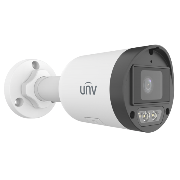 HD Smart Dual Light Fixed Bullet Network Camera Uniview IPC2124LB-AF40K-DL2, 4MP, White