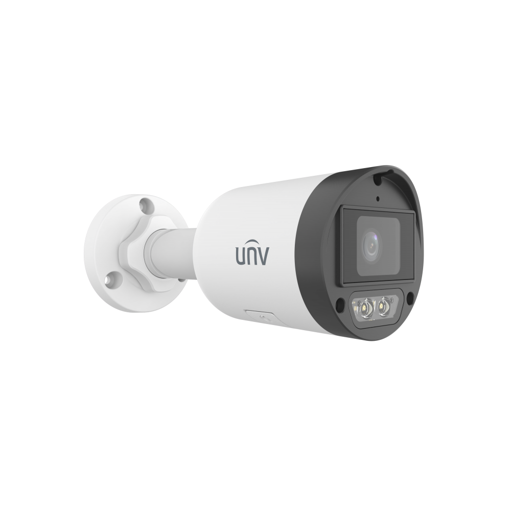 HD Smart Dual Light Fixed Bullet Network Camera Uniview IPC2124LB-AF40K-DL2, 4MP, White