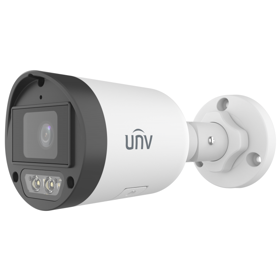 HD Smart Dual Light Fixed Bullet Network Camera Uniview IPC2124LB-AF28K-DL2, 4MP, White