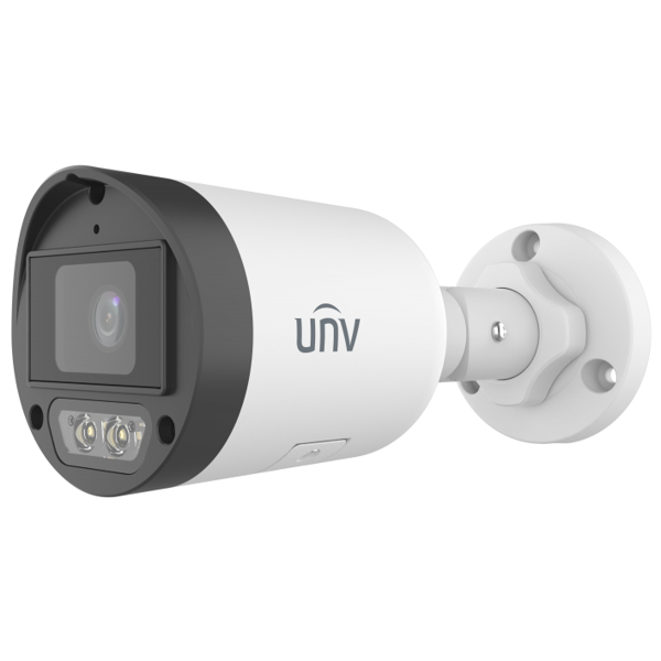 HD Smart Dual Light Fixed Bullet Network Camera Uniview IPC2124LB-AF28K-DL2, 4MP, White