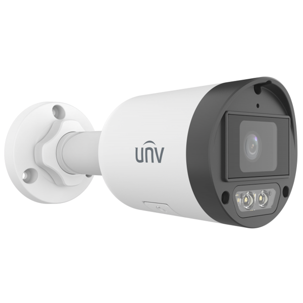 HD Smart Dual Light Fixed Bullet Network Camera Uniview IPC2124LB-AF28K-DL2, 4MP, White
