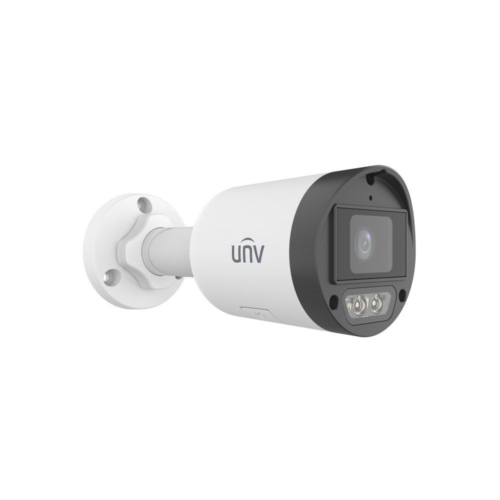 ვიდეო სათვალთვალო კამერა Uniview IPC2124LB-AF28K-DL2, 4MP, HD Smart Dual Light Fixed Bullet Network Camera, White