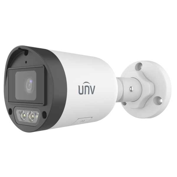 HD Smart Dual Light Fixed Bullet Network Camera Uniview IPC2122LB-AF40K-DL2, 2MP, White