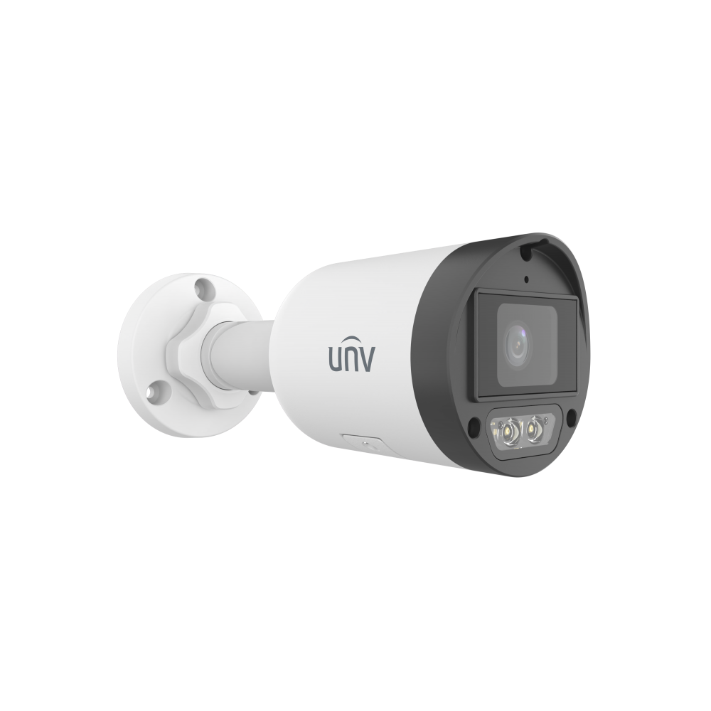 ვიდეო სათვალთვალო კამერა Uniview IPC2122LB-AF40K-DL2, 2MP, HD Smart Dual Light Fixed Bullet Network Camera, White