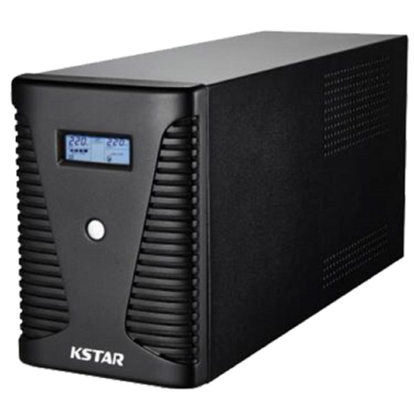 უწყვეტი კვების წყარო KSTAR KS-UA1000, 1000VA/600W, LCD, USB, Line Interactive UPS, Black